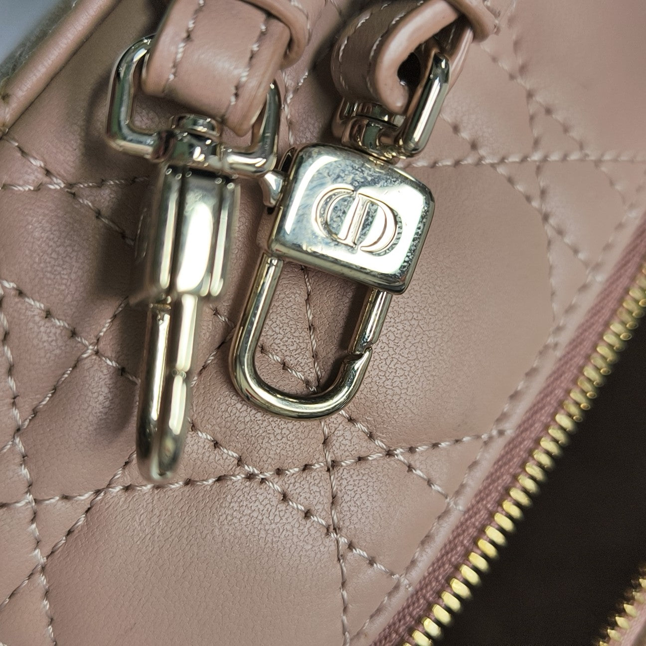 Lady Dior Super Mini Cannage Calfskin Pink