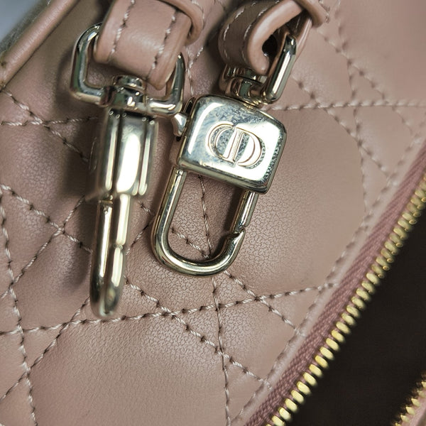 Lady Dior Super Mini Cannage Calfskin Pink