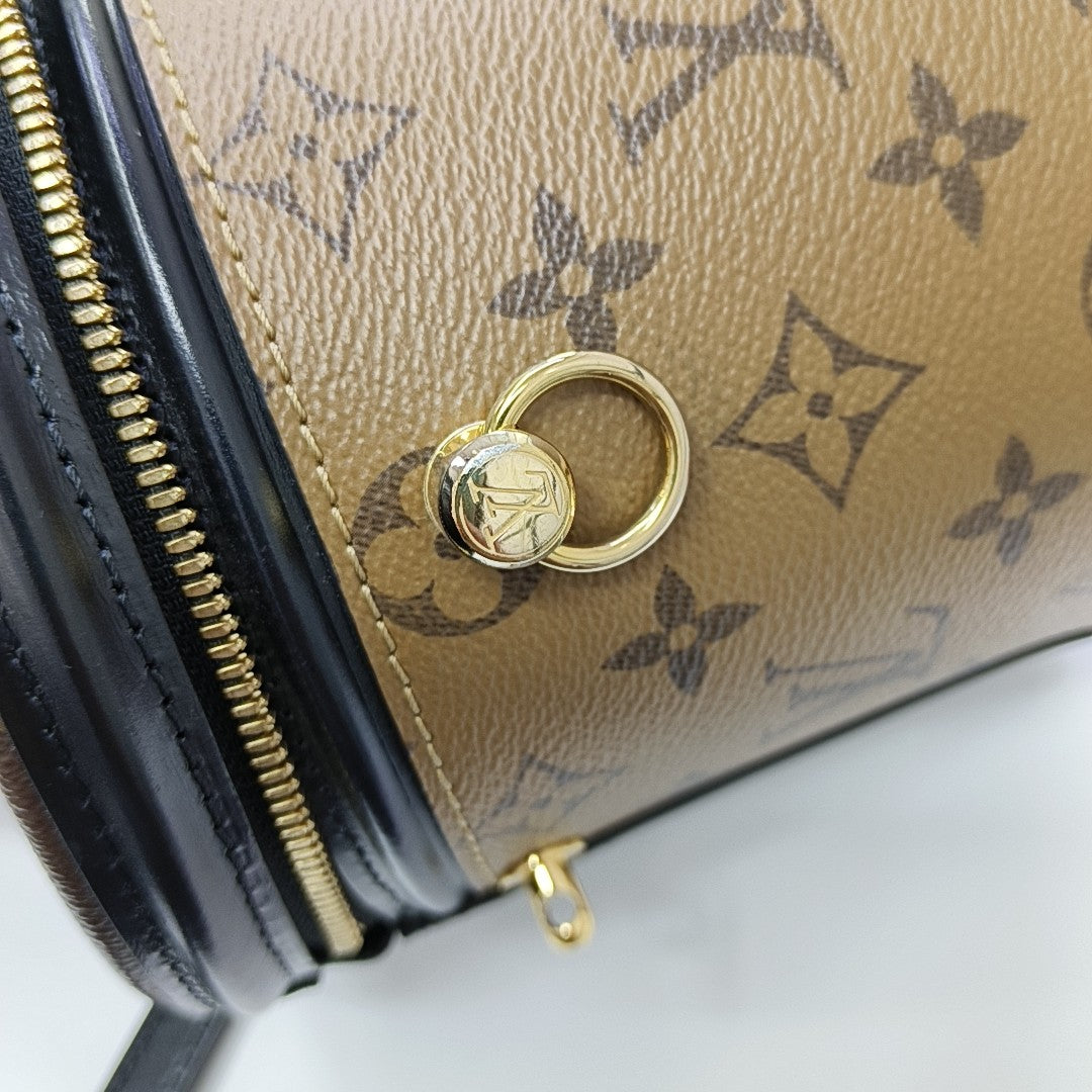CANNES PM Monogram Coated Canvas Brown
