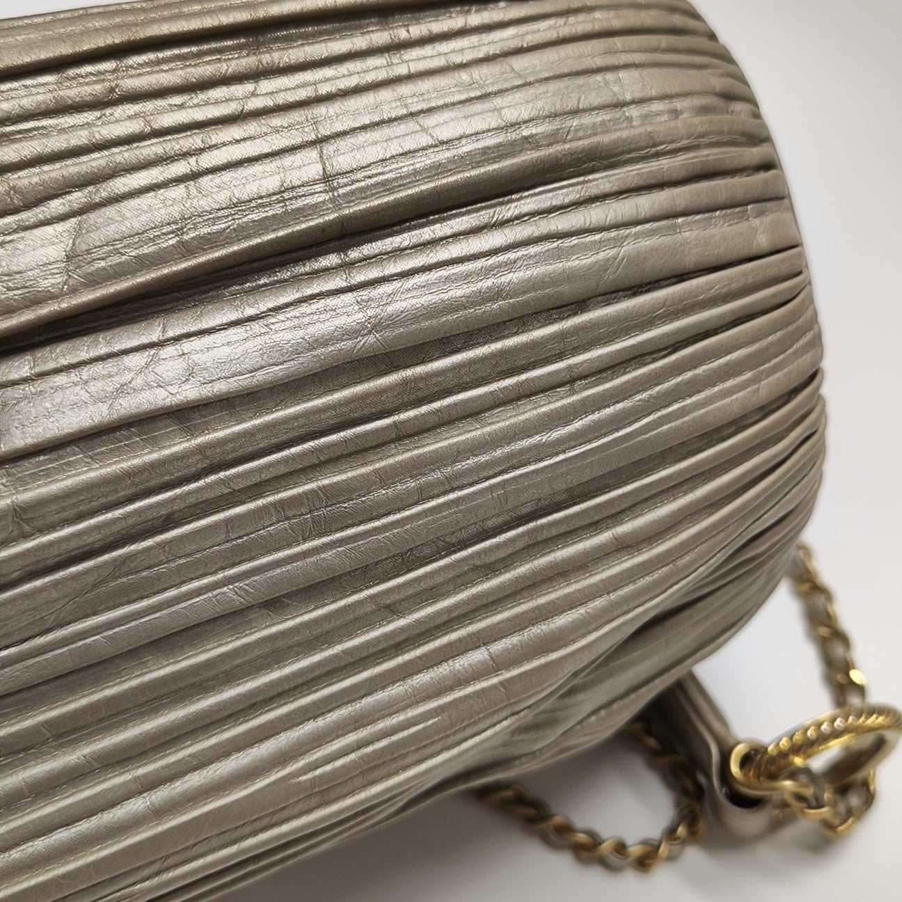 Calfskin Bucket Bag Beige