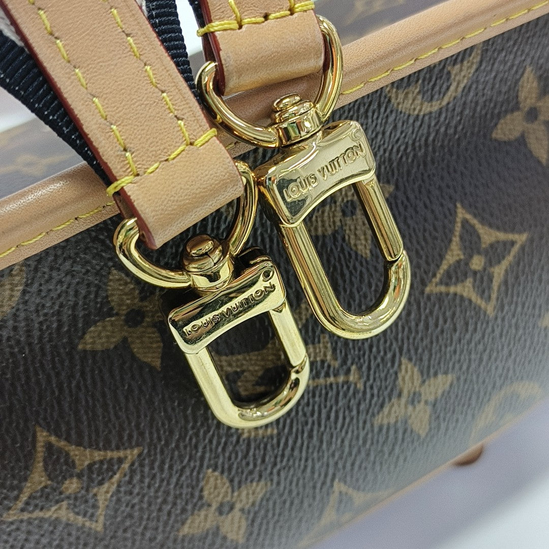 DIANE Monogram Coated Canvas Brown