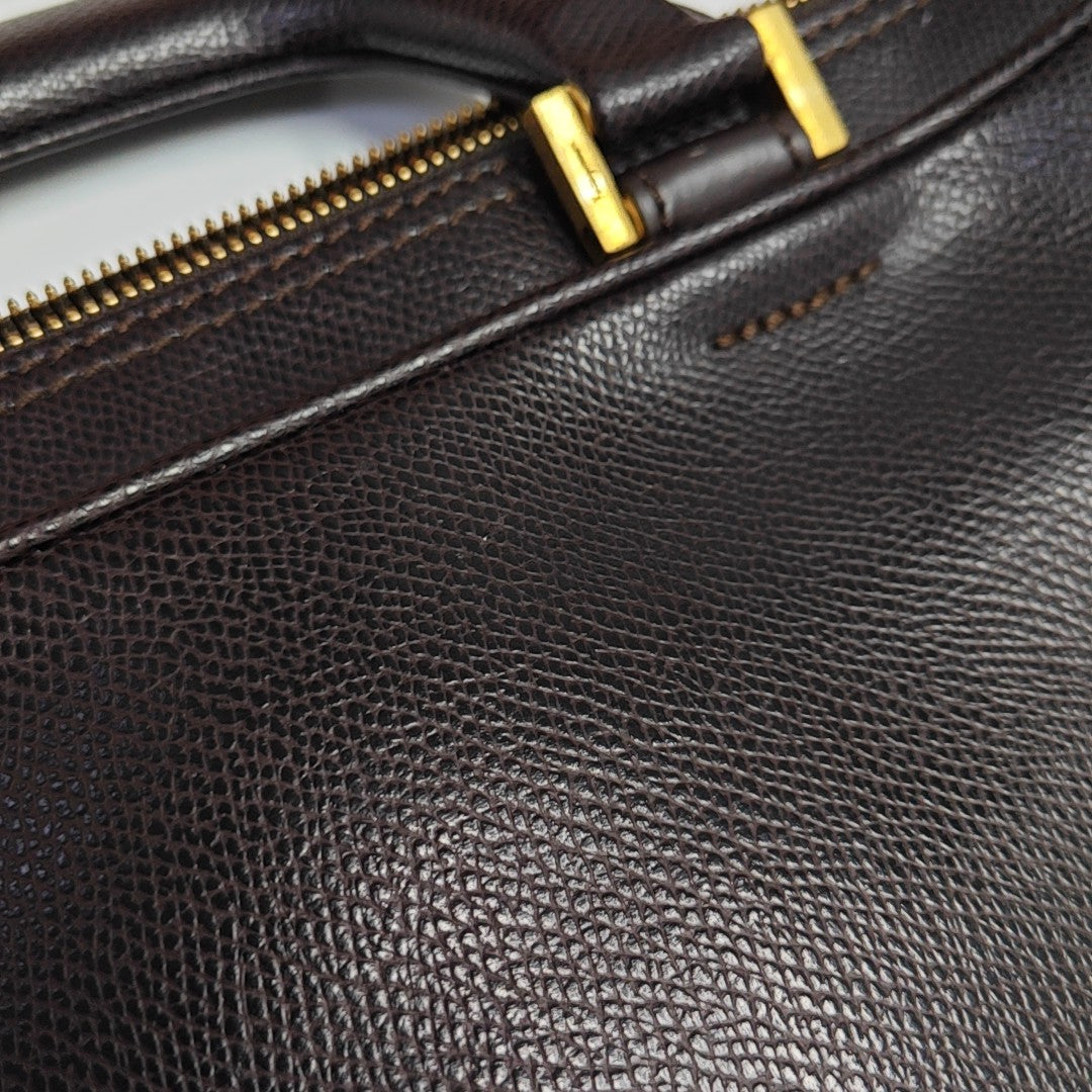 Calfskin Shoulder Bag Brown