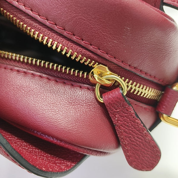 Buckle Calfskin Red