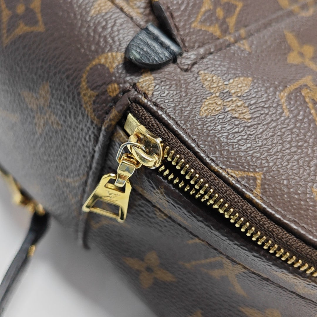 PALM SPRINGS Mini Monogram Coated Canvas Brown