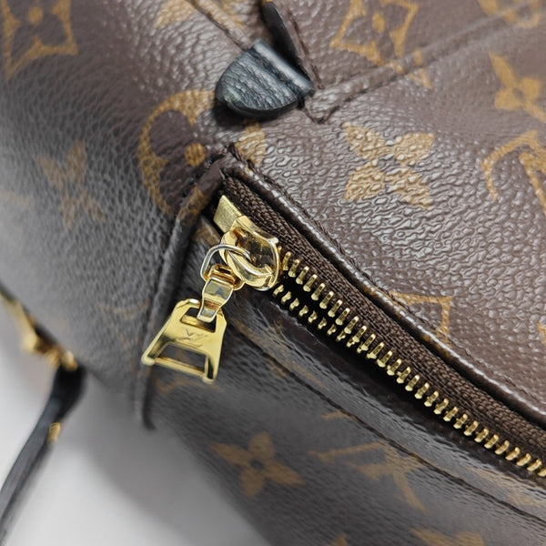 PALM SPRINGS Mini Monogram Coated Canvas Brown