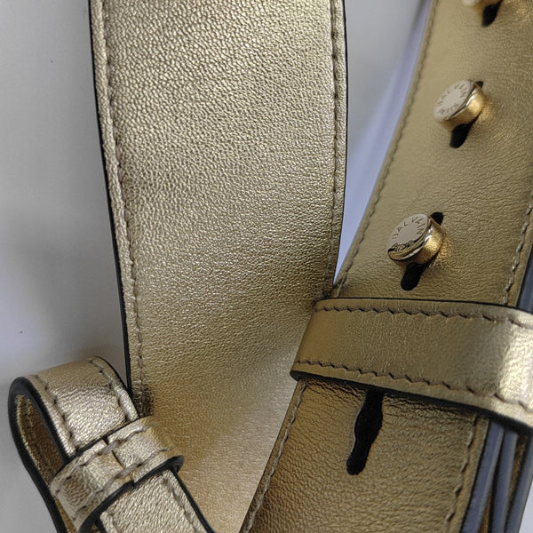 Quilted Calfskin Shoulder Bag Gold