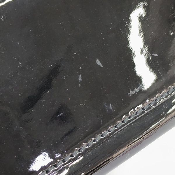 Shopping Bag Super Mini Patent Leather Black
