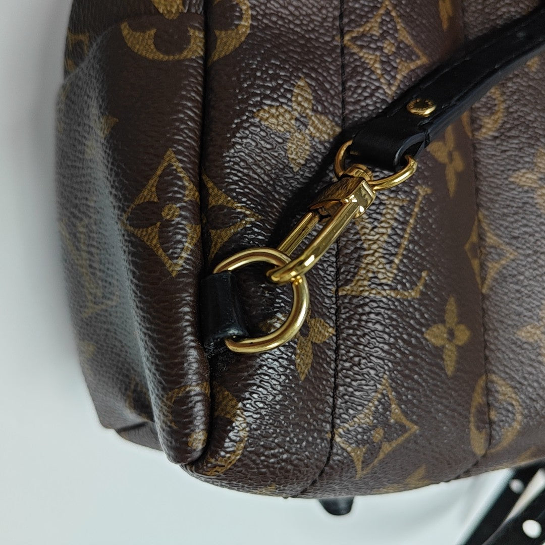PALM SPRINGS Mini Monogram Coated Canvas Brown