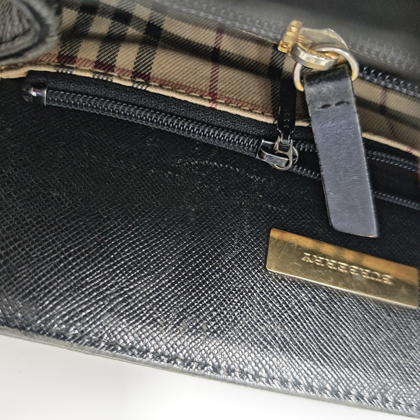 Calfskin Top Handle Bag Black