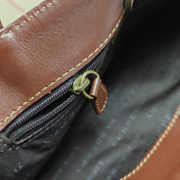 Coated Canvas Top Handle Bag Multicolor