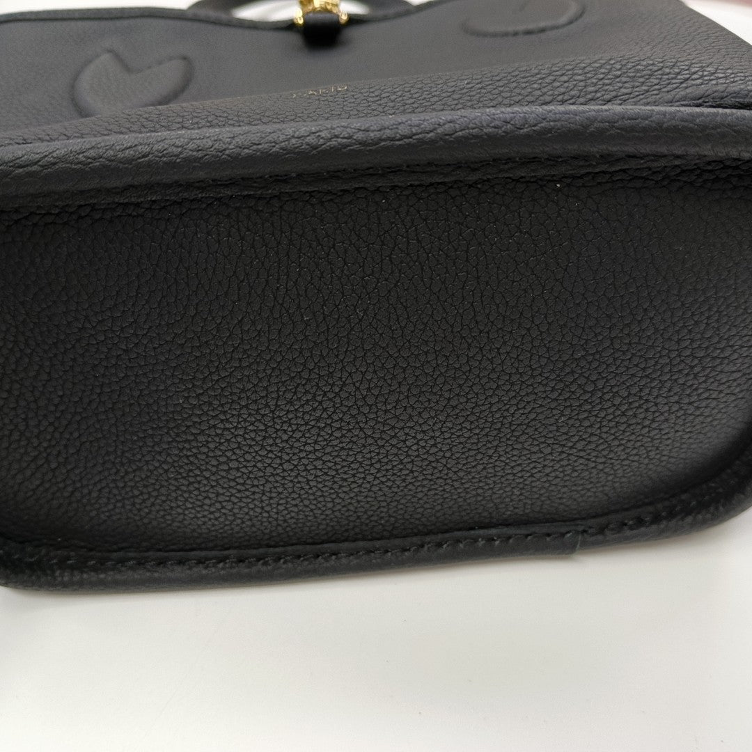 NEVERFULL INSIDE OUT BB Monogram Coated Canvas Black