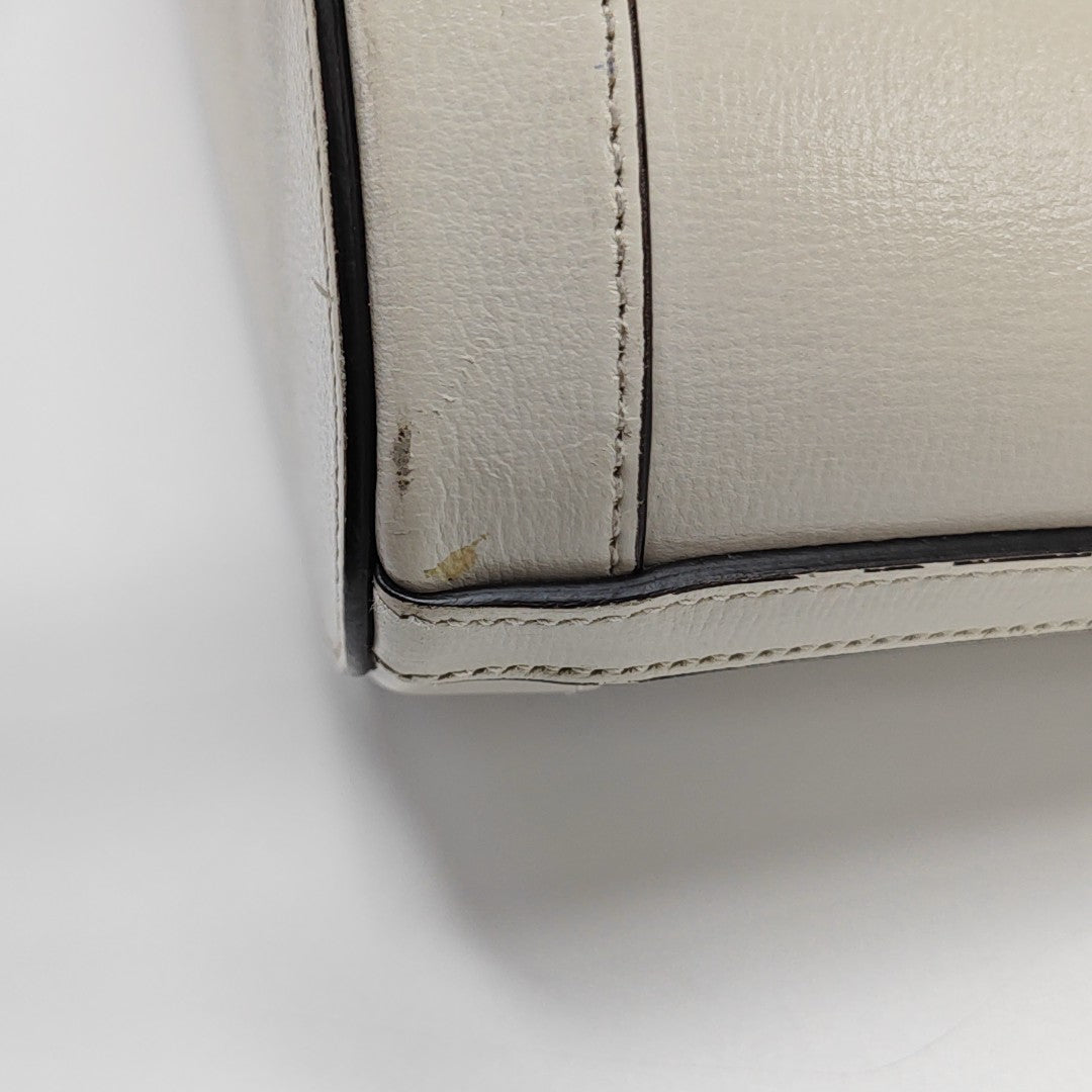 Horsebit 1955 Small Monogram Calfskin White