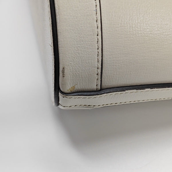 Horsebit 1955 Small Monogram Calfskin White