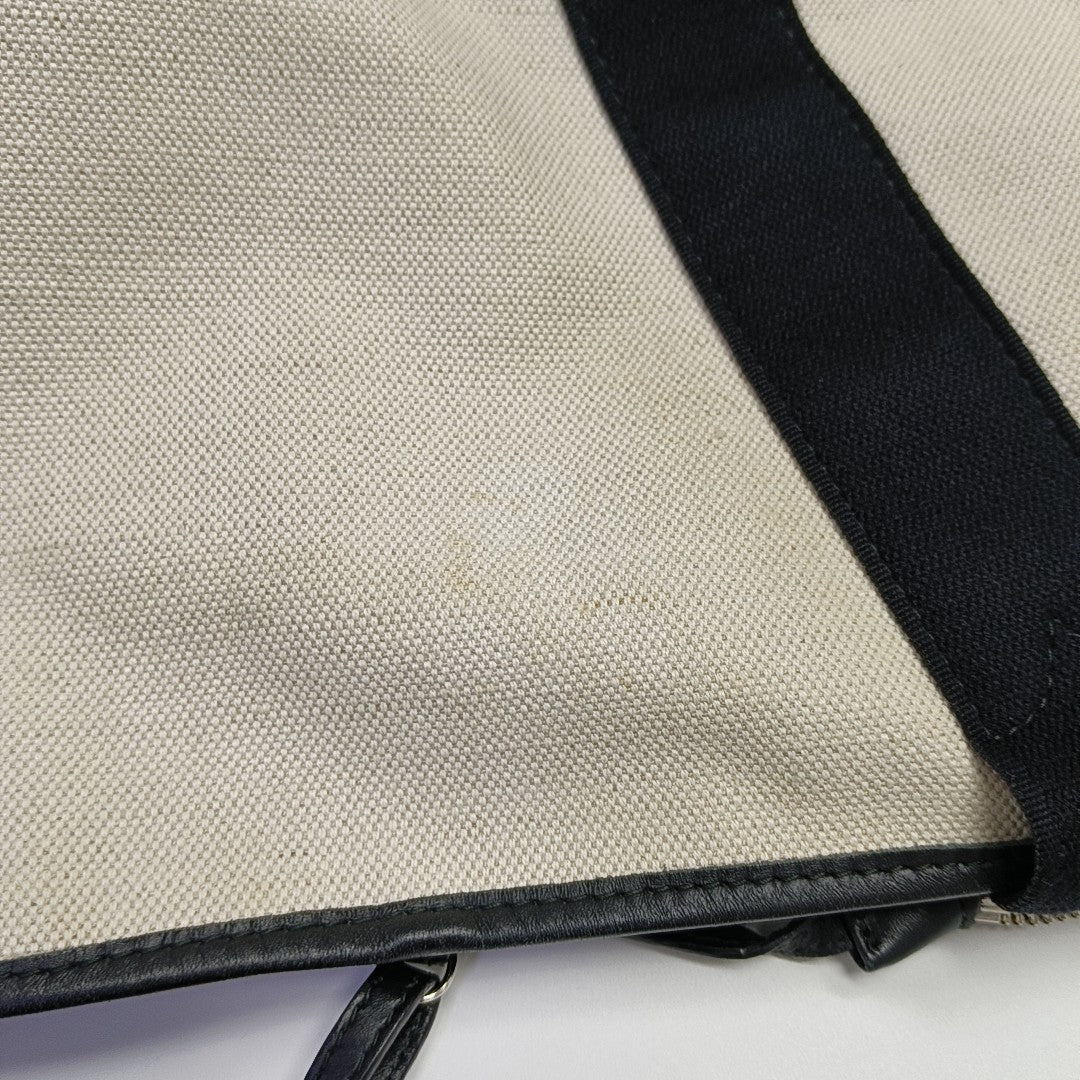 Navy Canvas White