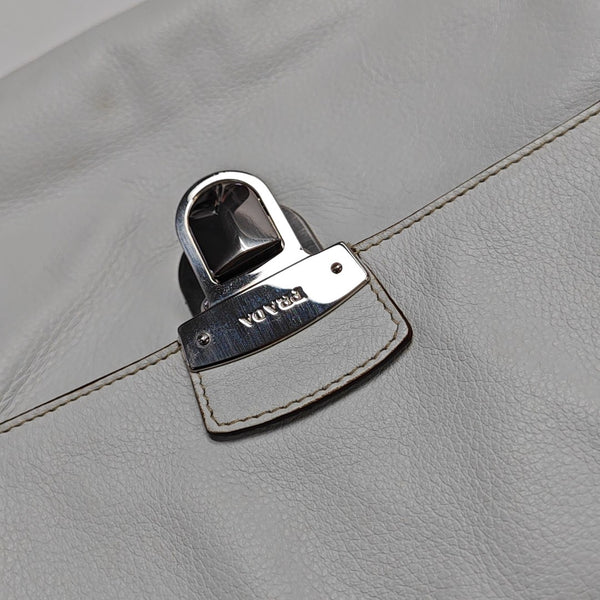 Calfskin Shoulder Bag White