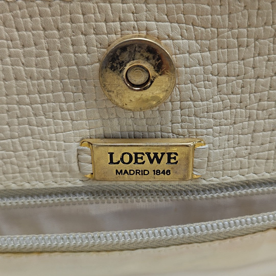 Calfskin Shoulder Bag Beige