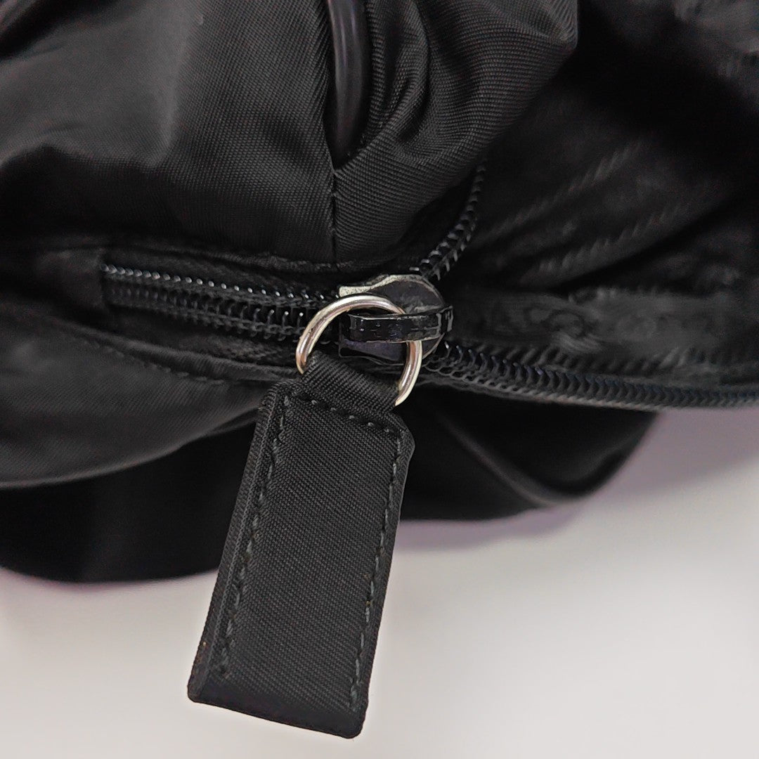 Nylon Shoulder Bag Black