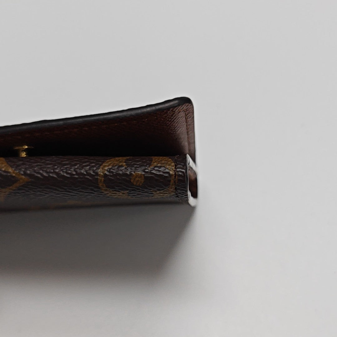 ENVELOPPE Monogram Coated Canvas Brown Card Holder