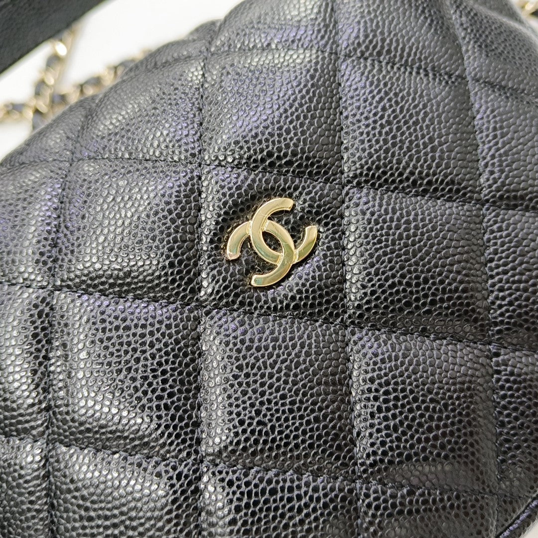 HOBO Quilted Grained Calfskin Black