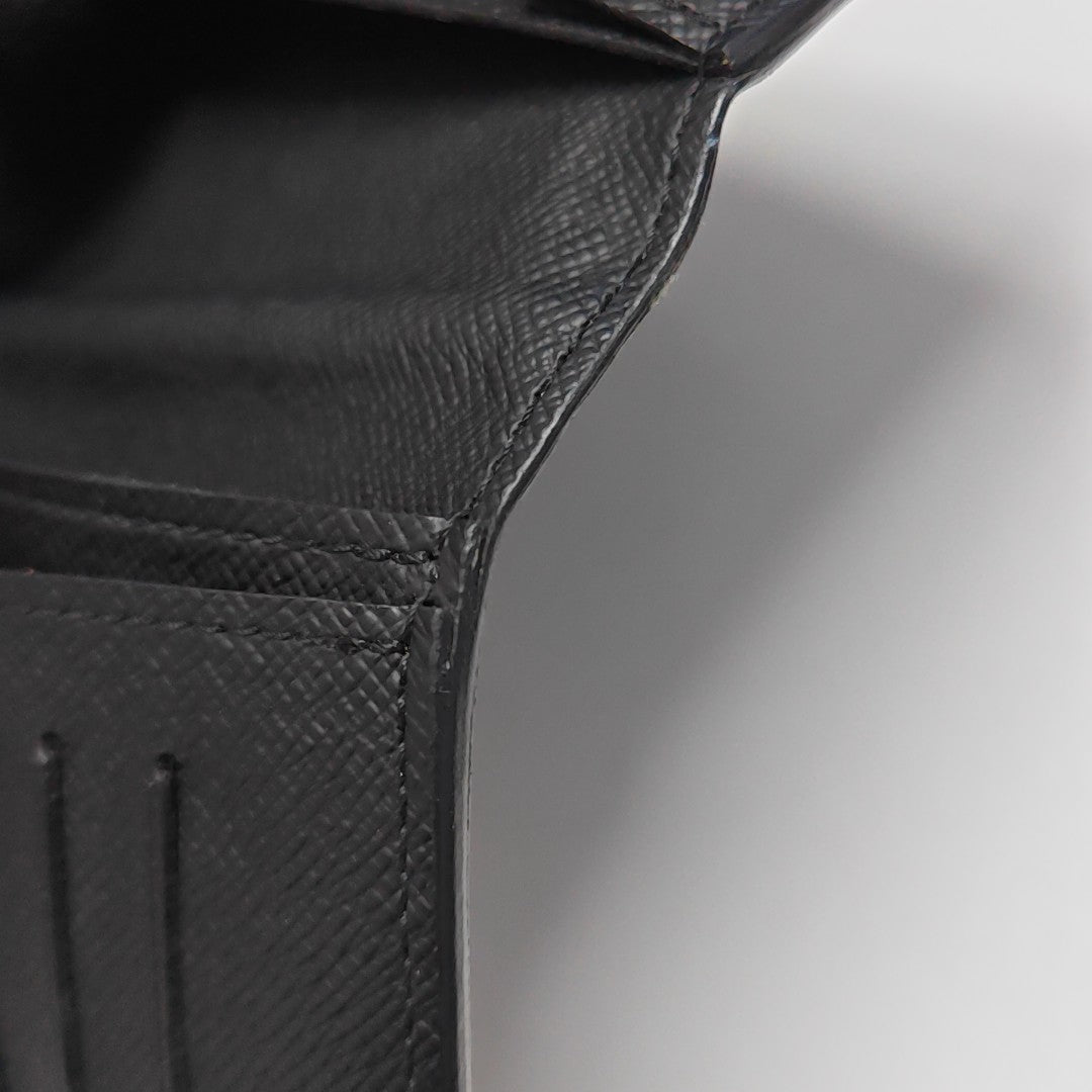 BRAZZA Damier Graphite Coated Canvas Black Wallet