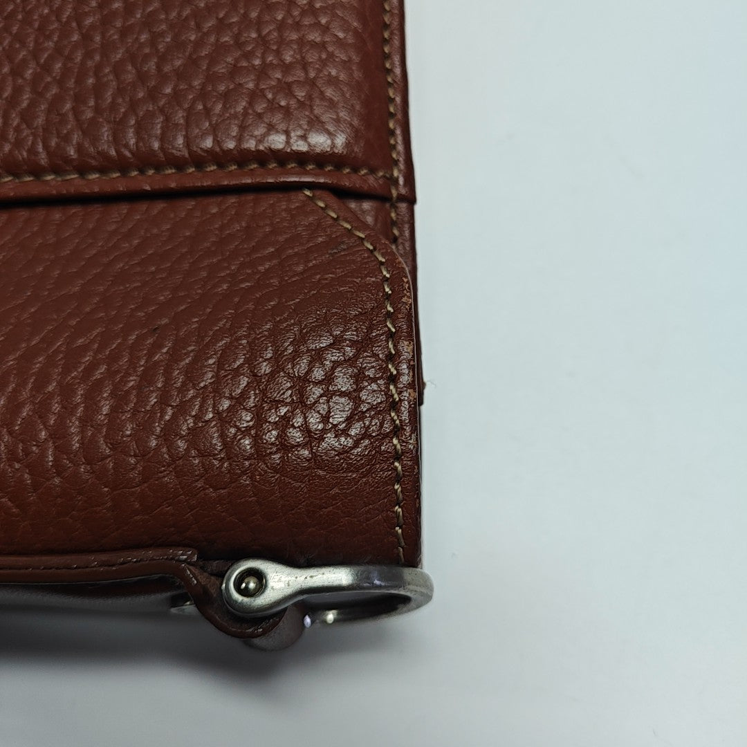 Calfskin Shoulder Bag Brown