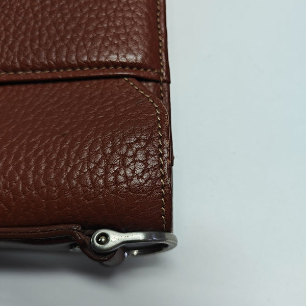Calfskin Shoulder Bag Brown