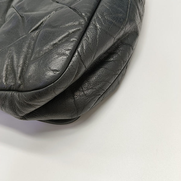 Calfskin Shoulder Bag Black