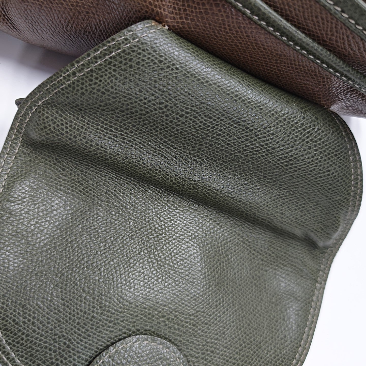 Calfskin Top Handle Bag Brown
