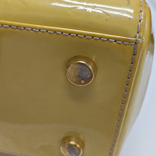 BREA MM Monogram Patent Leather Yellow