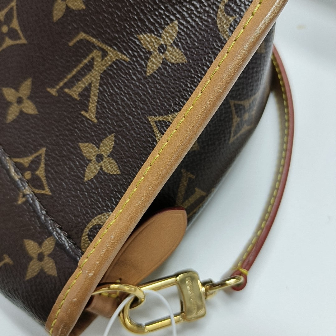 DIANE Monogram Coated Canvas Brown
