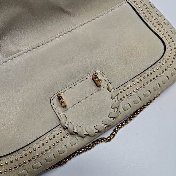 Snaffle Bit Calfskin White