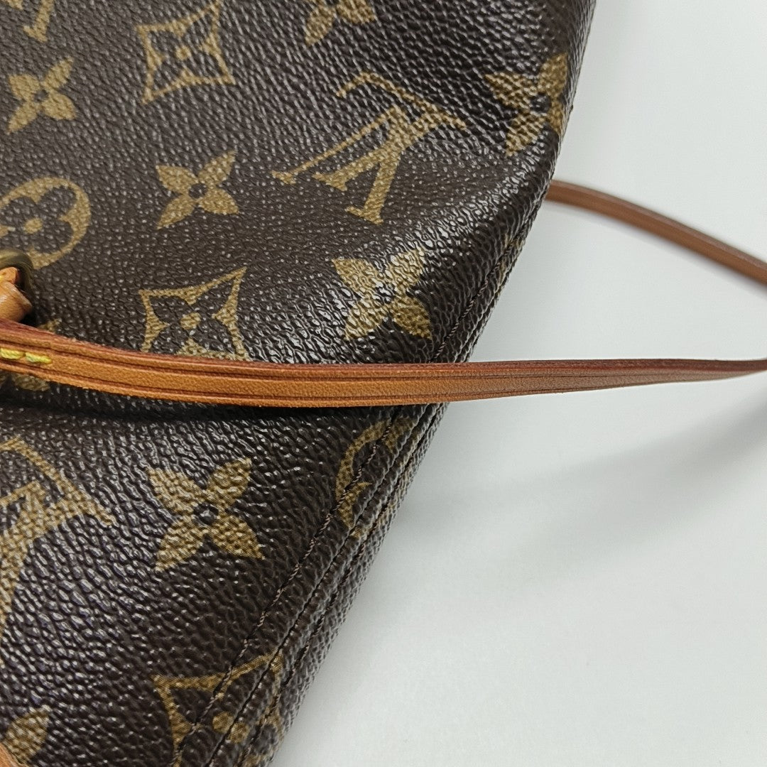 NEVERFULL MM Monogram Coated Canvas Brown