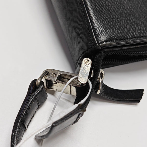 Calfskin Top Handle Bag Black