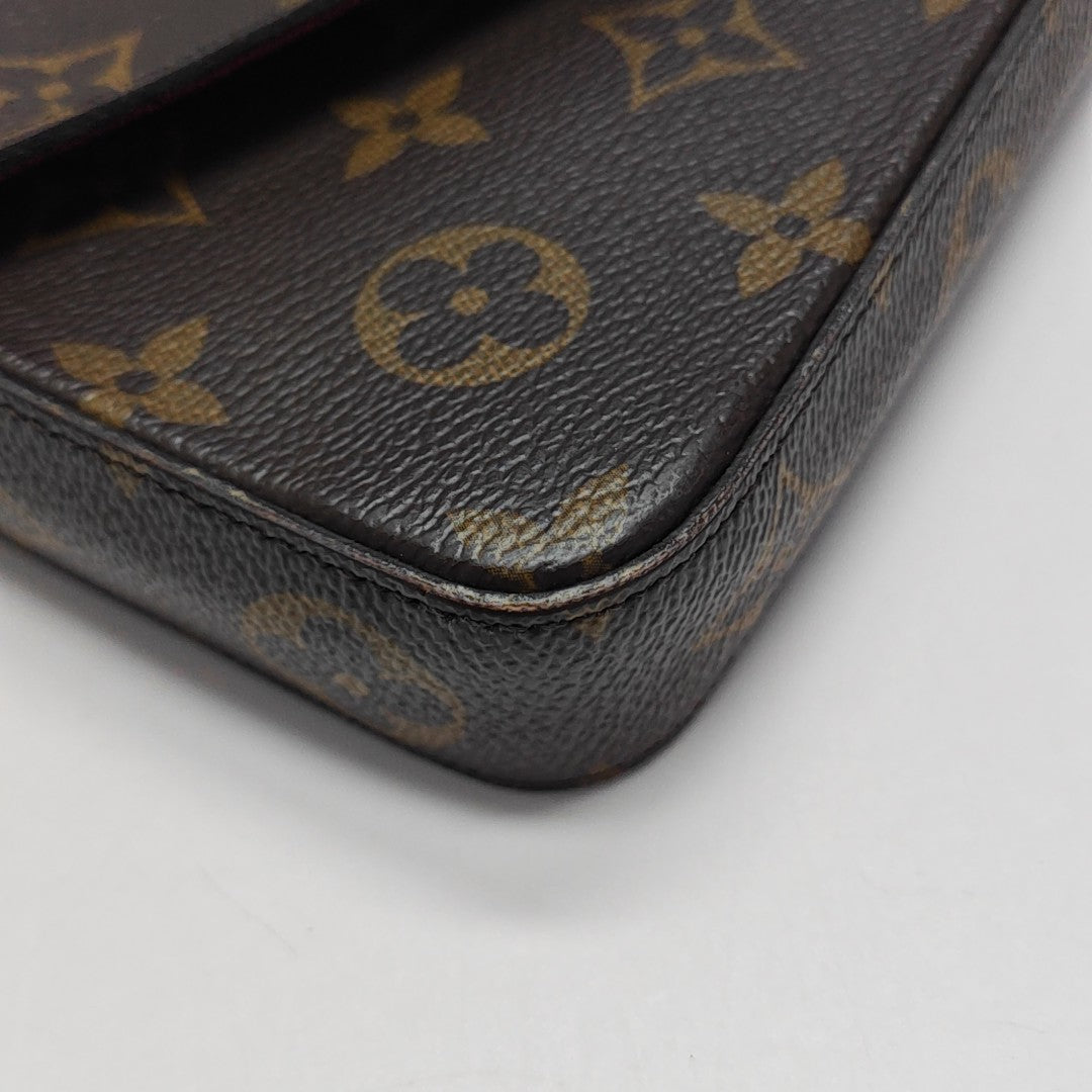 FÉLICIE Monogram Coated Canvas Brown