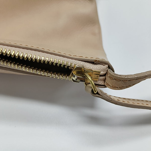 Calfskin Shoulder Bag Beige