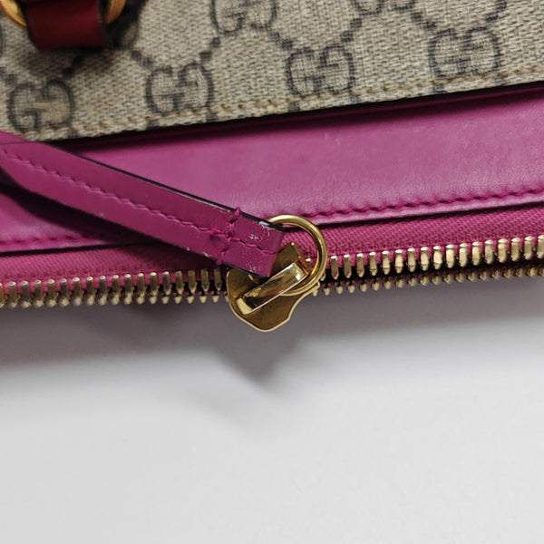 Monogram Coated Canvas Shoulder Bag Beige