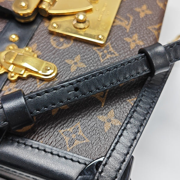 PETITE MALLE Monogram Coated Canvas Brown