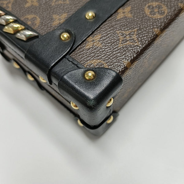 PETITE MALLE Monogram Coated Canvas Brown