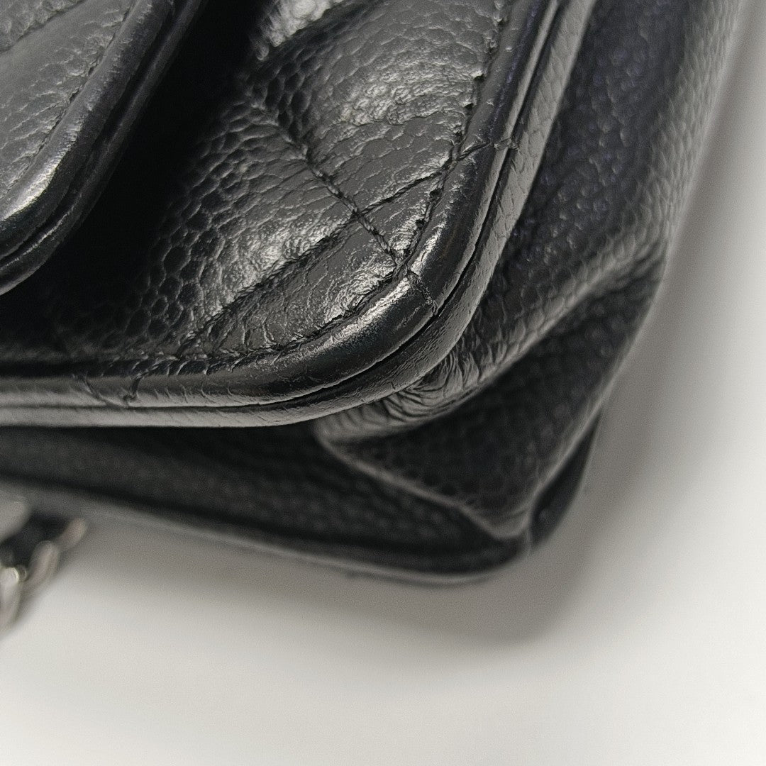 WOC Quilted Grained Calfskin Black