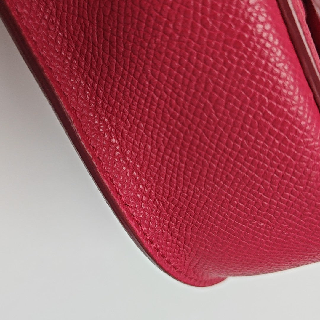 TROTTEUR Small Calfskin Red