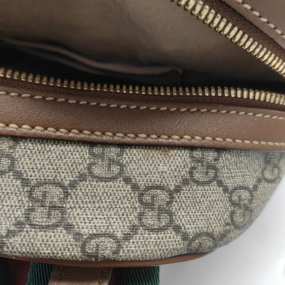 Monogram Coated Canvas Backpack Black
