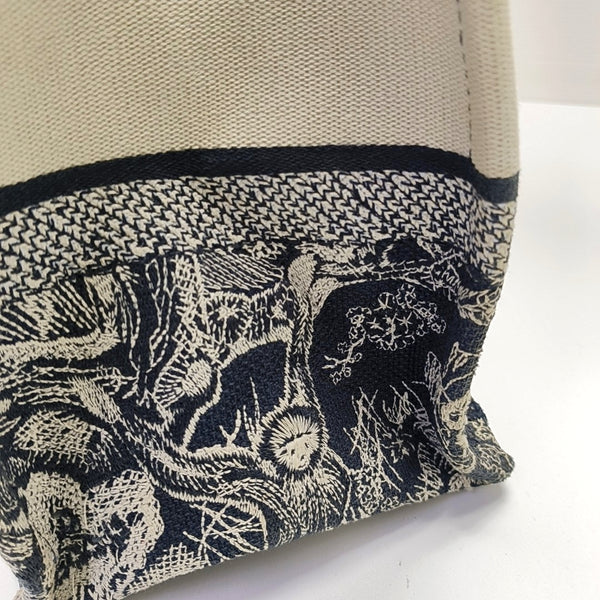 Book Tote Medium Canvas Blue