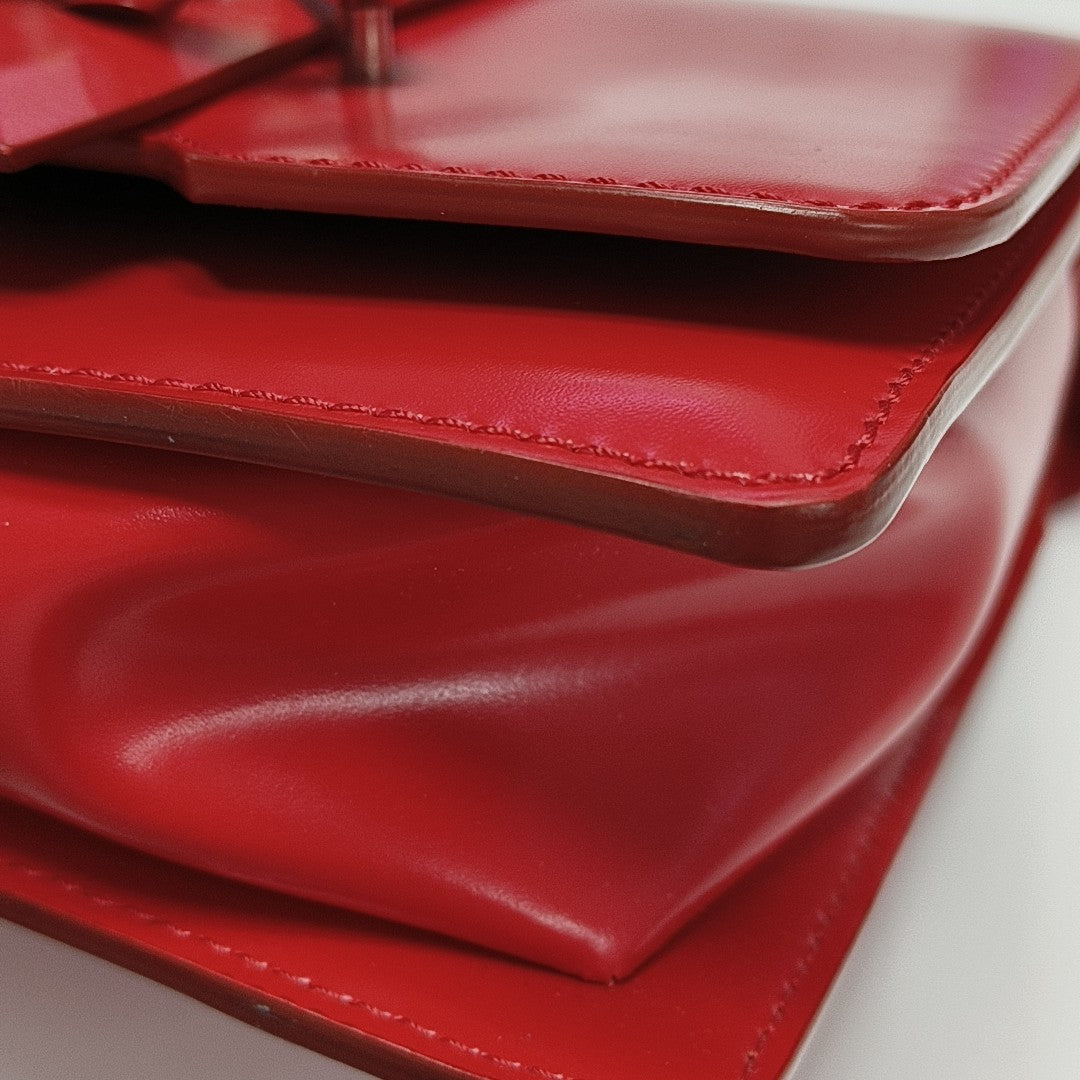 Calfskin Crossbody Bag Red