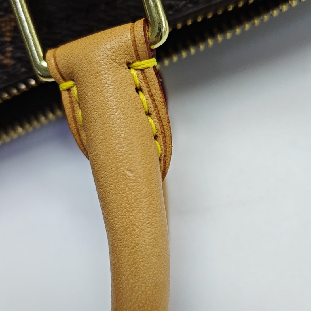 SPEEDY 30 Monogram Coated Canvas Brown