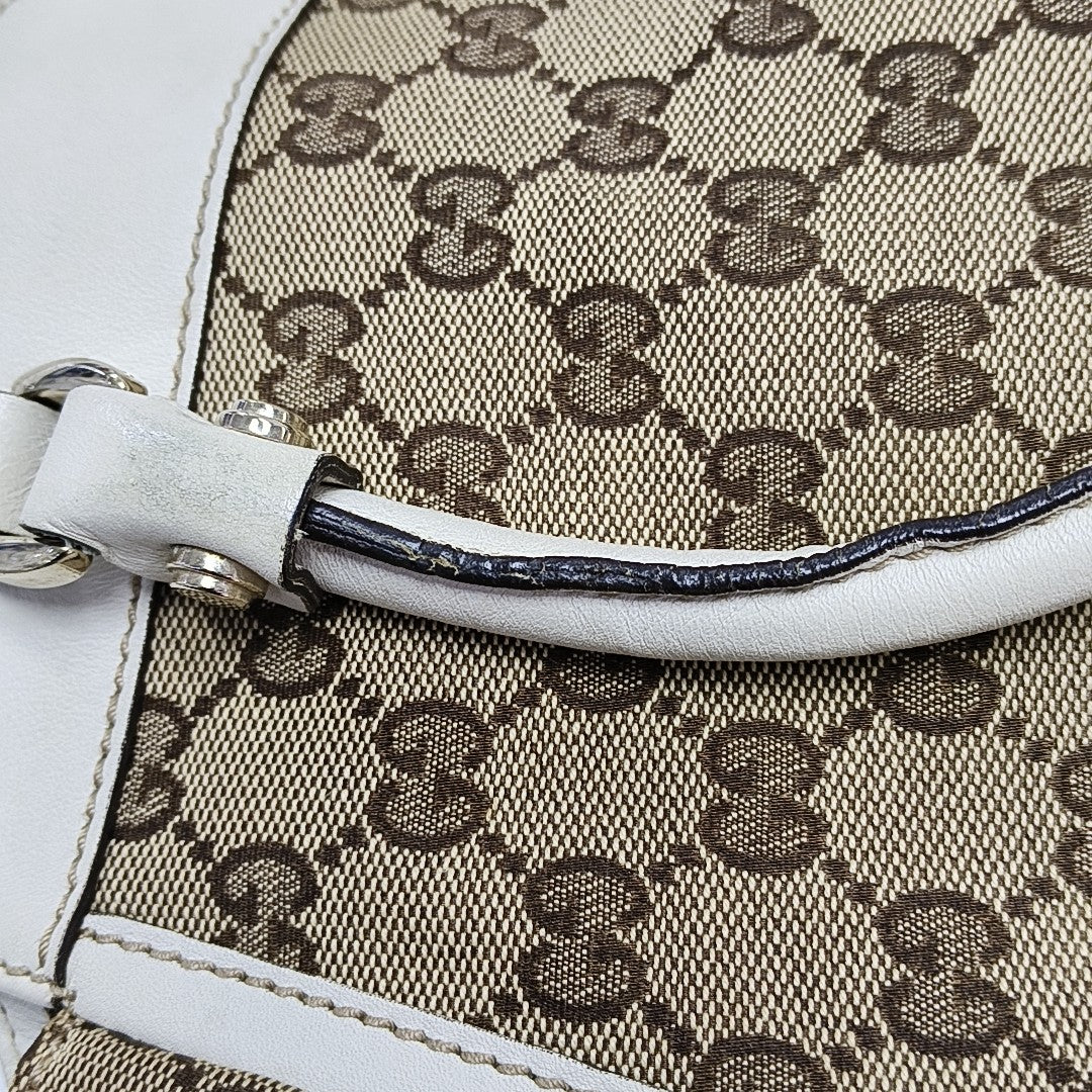 Monogram Canvas Tote Bag Brown