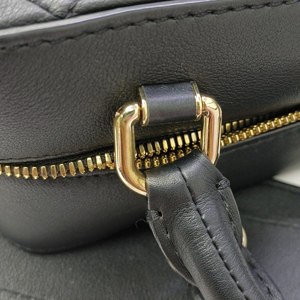 Quilted Calfskin Shoulder Bag Black
