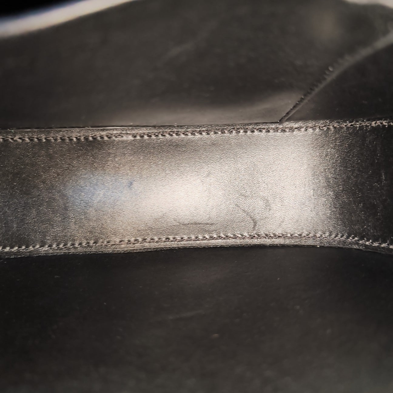 Denim Top Handle Bag Blue