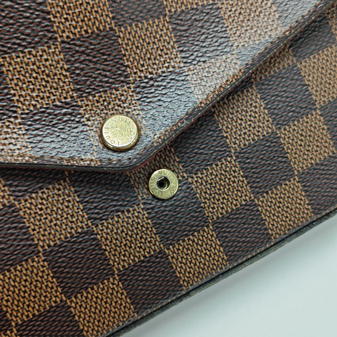 FÉLICIE Damier Ebene Coated Canvas Brown
