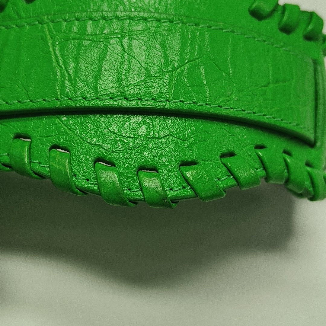 Le Cagole Mini Lambskin Green