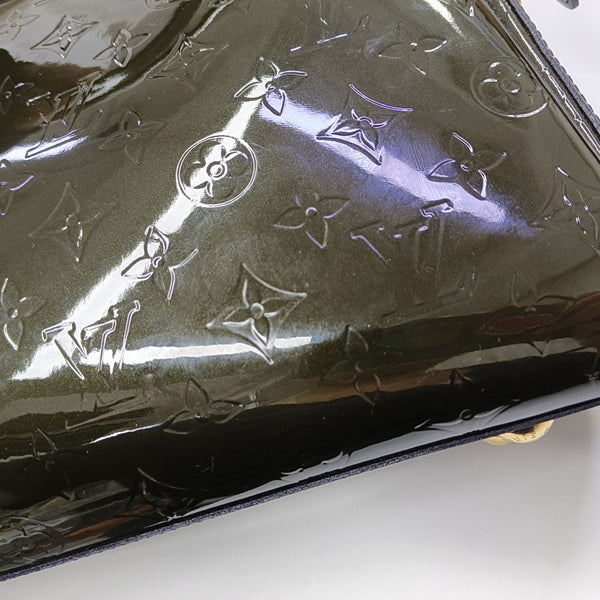 MELROSE AVENUE Monogram Patent Leather Green
